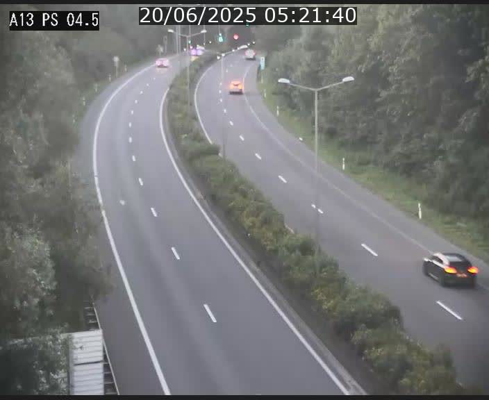 Traffic live webcam Luxembourg Differdange - A13 direction Esch-sur-Alzette - BK 4.5