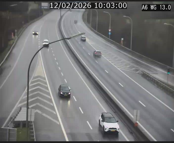 Traffic live webcam Luxembourg Mamer - A6 - BK 13 - direction Luxembourg/France/Allemagne