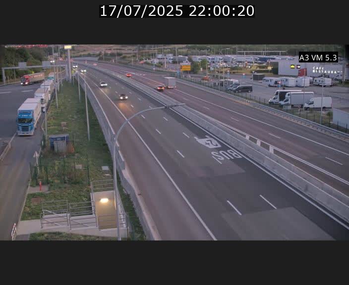 Traffic live webcam Luxembourg Aire de Berchem - A3 - BK 5 - direction France