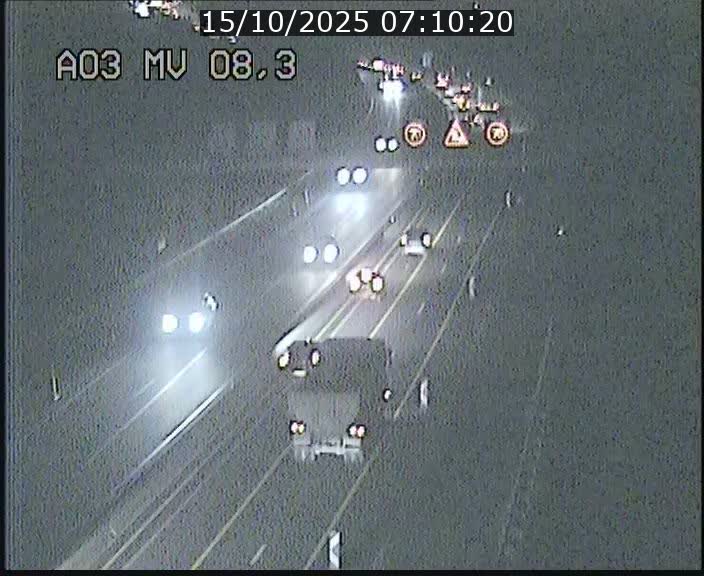 Webcam Autoroute après la Croix de Bettembourg en direction de Luxembourg sur l'A3
