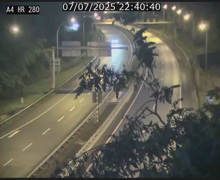 Webcam traffic A4 Luxembourg - BK 0.2 - P+R Bouillon (direction Luxembourg)