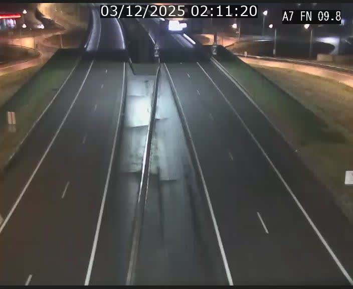 Caméra trafic Luxembourg - A7, Tunnel Gousselerbierg, sortie sud, direction rond-point Lorentzweiler (BK 9.9)