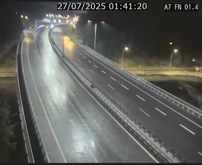 Caméra autoroute Luxembourg A7 - Tunnel Stafelter - direction Echangeur Grünewald