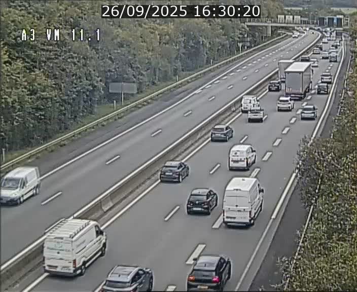 Webcam à la frontière franco-luxembourgeoise, avant la Croix de Bettembourg - BK 11.1 - direction Luxembourg-ville