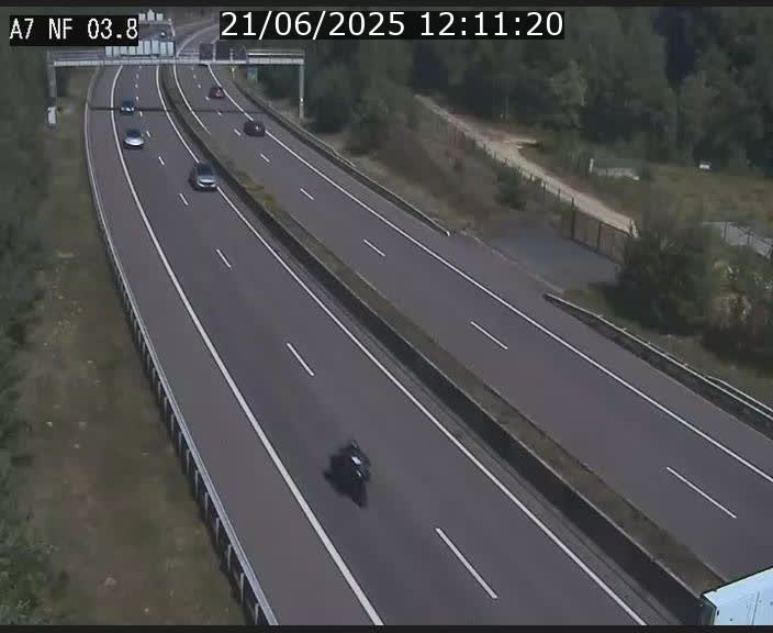 Webcam autoroute A7 au Luxembourg à la sortie du Tunnel Stafelter vers le Nord