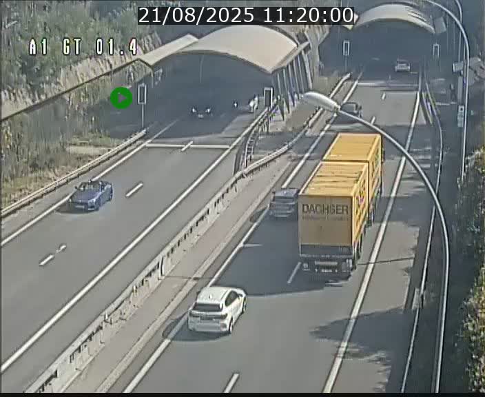 Traffic live webcam Luxembourg Hesperange - A1 direction Kirchberg - BK 1.4