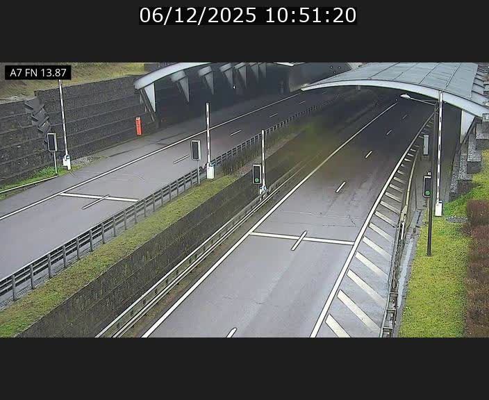 Caméra trafic Luxembourg - A7, Tunnel Gousselerbierg, entrée nord, direction Lorentzweiler