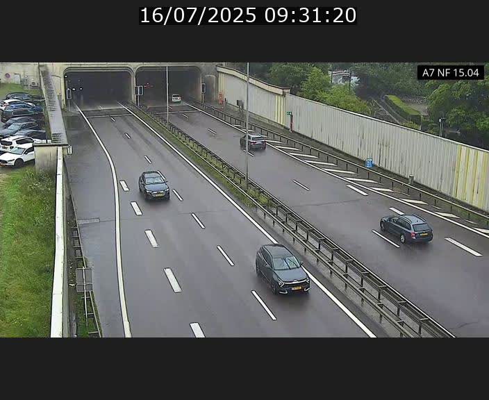 Caméra trafic Luxembourg - A7, Tunnel Mersch, entrée sud, direction Ettelbruck