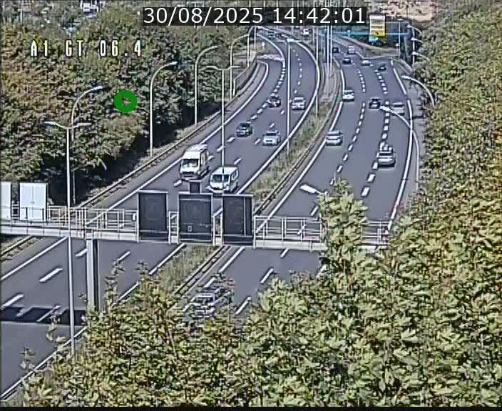 Traffic live webcam Luxembourg Hamm - A1 direction Sandweiler - BK 6.4