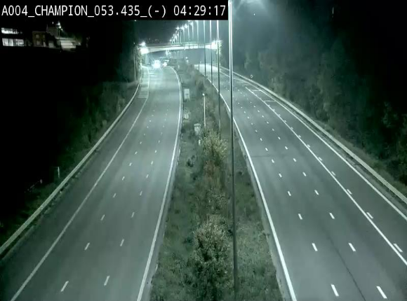 Webcam E411 à Champion, à proximité de Namur. Vue orientée vers Bruxelles