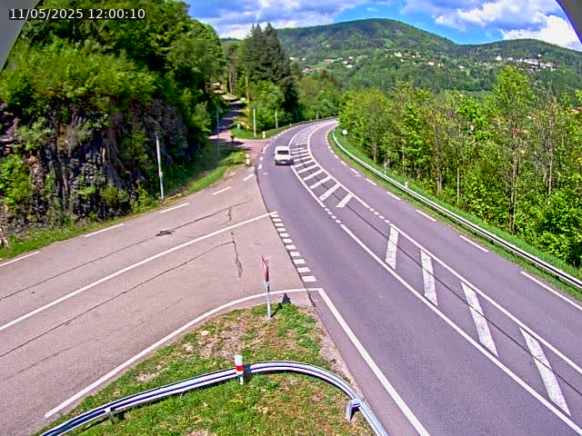 Caméra autoroute France - N66, col du Bussang direction Remiremont