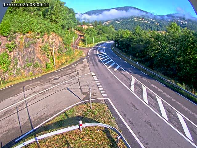 Caméra autoroute France - N66, col du Bussang direction Remiremont