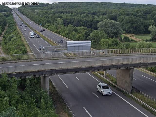 Caméra autoroute France - A31, Zoufftgen direction Luxembourg-ville, à la frontière entre la France et le Luxembourg
