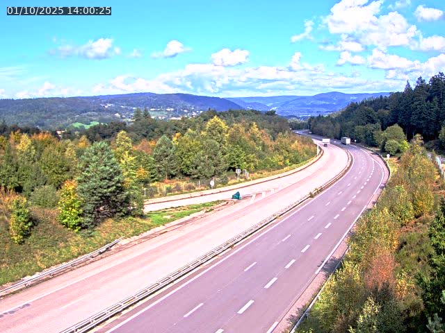 Caméra autoroute France - N57, Côte de la demoiselle direction Remiremont