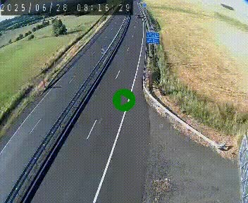 Caméra autoroute A75 à hauteur du col de la Fageole en direction de Clermont-Ferrand