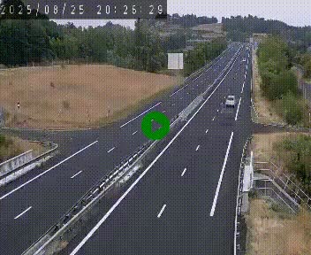 Caméra autoroutière France - A75, Coren, en direction de Montpellier