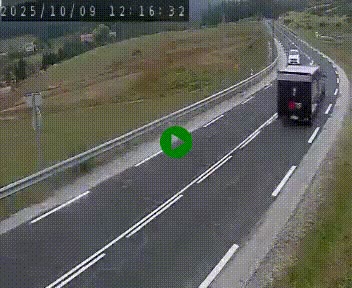 Webcam routière au niveau du col de la Chavade en Ardèche, sur la N102 à 1266 mètres d'altitude