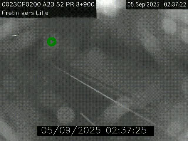Webcam autoroute A23 à hauteur de Fretin. Vue orientée vers Lille