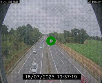 Webcam sur le périphérique de Rennes (N136) à hauteur du quartier Bréquigny, au sud de la ville