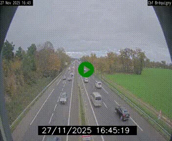 Webcam sur le périphérique de Rennes (N136) à hauteur du quartier Bréquigny, au sud de la ville