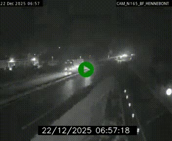 Webcam sur la N165 à hauteur de Hennebont, au nord de Lorient
