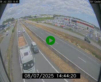 Webcam sur la N165 à hauteur de Caudan, dans le Morbihan.