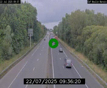 Webcam sur le périphérique de Nantes (N844) entre la Porte de Saint-Luce et la Porte d'Anjou, à l'est de la ville