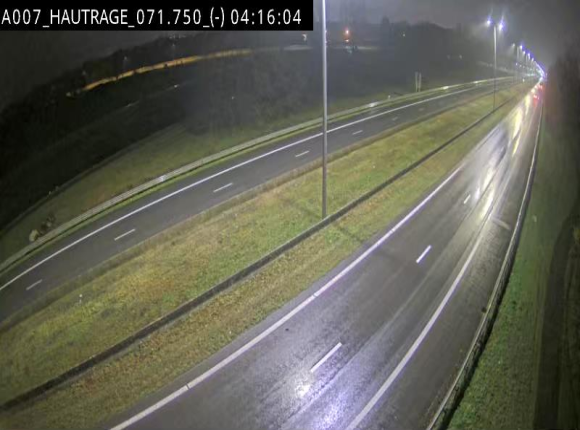 Webcam autoroute Belgique - Hautrage - E19 - BK 71.7