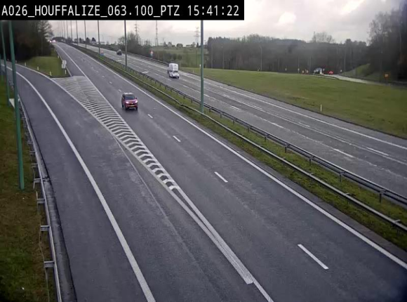 Caméra autoroute Belgique - Houffalize, E25 direction Liège