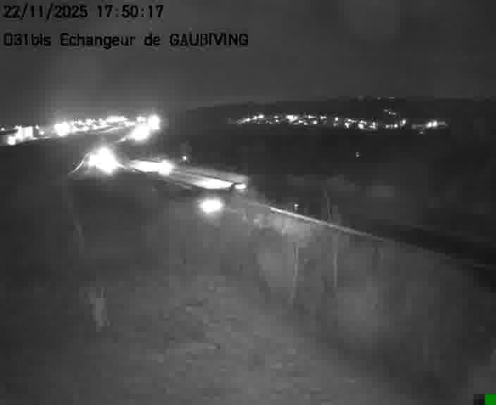 Dispositif d’observation sur D31bis (France) à Gaubiving, en direction de Sarreguemines, offrant une visualisation fiable des conditions de circulation.