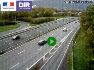 Webcam sur la Nationale 201 à hauteur de la sortie Chambéry-Nord, avant à la jonction entre l'A41 et l'A43, en direction de Lyon