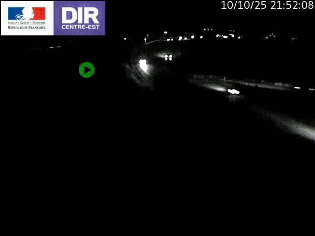 Webcam sur le contournement de Valence, sur la Nationale 7, caméra orientée vers Lyon