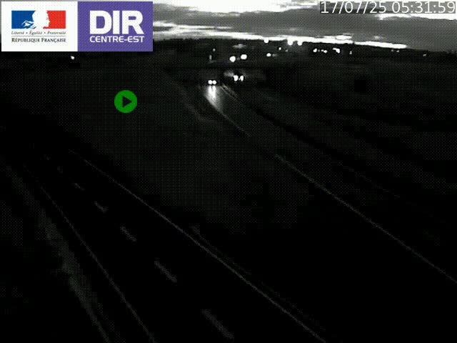 Webcam sur le contournement de Valence, sur la Nationale 7, caméra orientée vers Lyon