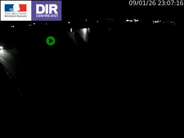 Webcam sur le contournement de Valence, sur la Nationale 7, caméra orientée vers Lyon