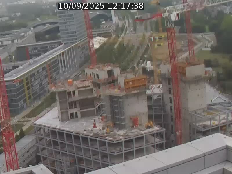 Webcam sur l'avenue John Fitzgerald Kennedy (N51) avec vue orientée vers le Findel