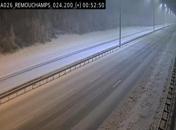 Webcam à hauteur de Spa entre la sortie Remouchamps et la sortie Stavelot. Vue orientée vers les Ardennes