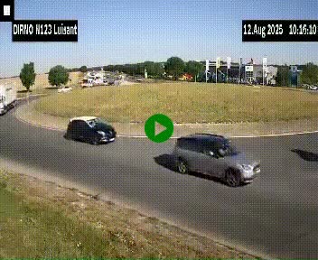 Webcam en périphérie de Chartres sur la N123, à hauteur de Luisant. Vue orientée vers Chartres