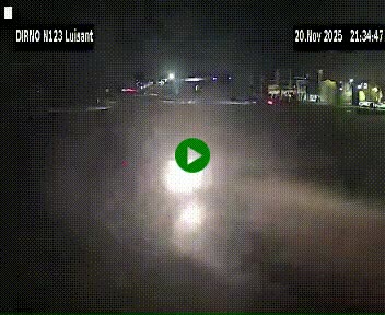 Webcam en périphérie de Chartres sur la N123, à hauteur de Luisant. Vue orientée vers Chartres