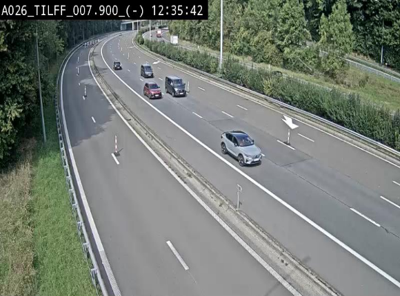 Webcam autoroute A26/E25 à Esneux, en Belgique en direction Luxembourg - BK 7.9