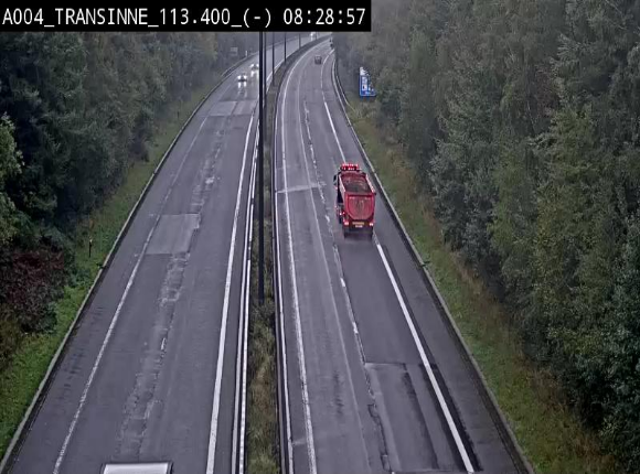 Caméra trafic E411 (A4) - Transinne direction Namur - BK 113.425