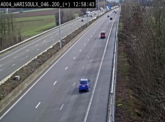 Webcam autoroute Belgique - Warissoulx - E411 - BK 46.2