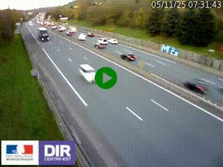 Webcam routière à Saint-Etienne-Terrenoire sur la RN88 avant la jonction entre l'A72 et le Boulevard Périphérique de Saint-Etienne