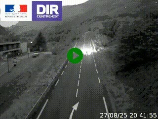 Web cam sur la N90 à Aime, en provenance de Bourg-Saint-Maurice et en direction d'Albertville