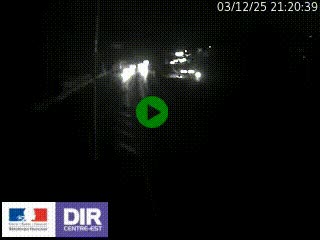 Caméra autoroute sur A6 - Valvert, près de Lyon, en direction de Paris, à hauteur de la sortie 36 Porte du Valvert