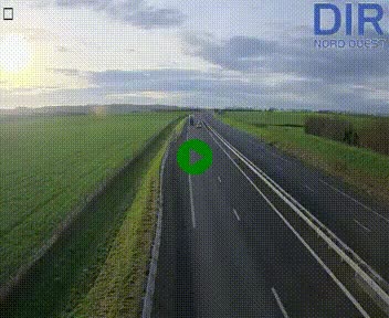 Webcam sur A84 à hauteur de l'échangeur de Poilley avec la N175, au sud d'Avranches