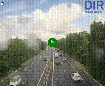 Webcam sur le périphérique de Caen (N814) à l'est de la ville, à Mondeville hauteur de la sortie 2, Presqu'île-Rives de l'Orne, au bout de l'autoroute A13
