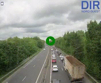 Webcam sur le périphérique de Caen (N814) à l'est de la ville, à Mondeville hauteur de la sortie 2, Presqu'île-Rives de l'Orne, au bout de l'autoroute A13