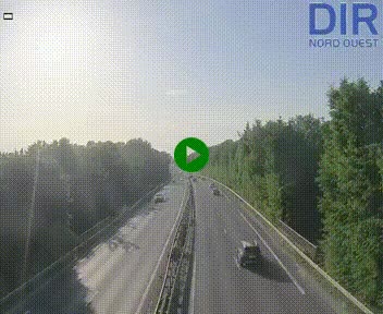 Webcam sur le périphérique de Caen (N814) à l'est de la ville, à Mondeville hauteur de la sortie 2, Presqu'île-Rives de l'Orne, au bout de l'autoroute A13