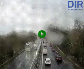 Webcam sur le périphérique de Caen (N814) à l'est de la ville, à Mondeville hauteur de la sortie 2, Presqu'île-Rives de l'Orne, au bout de l'autoroute A13