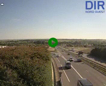 Webcam au début de l'A84 sur le périphérique Ouest de Caen (N814) à hauteur de la sortie 9, Porte de Bretagne